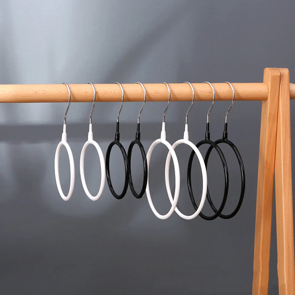 

4 Pcs Metal Round Clothes Rack Scarf Ring Hangers for Decorative Display Stand Holder Racks