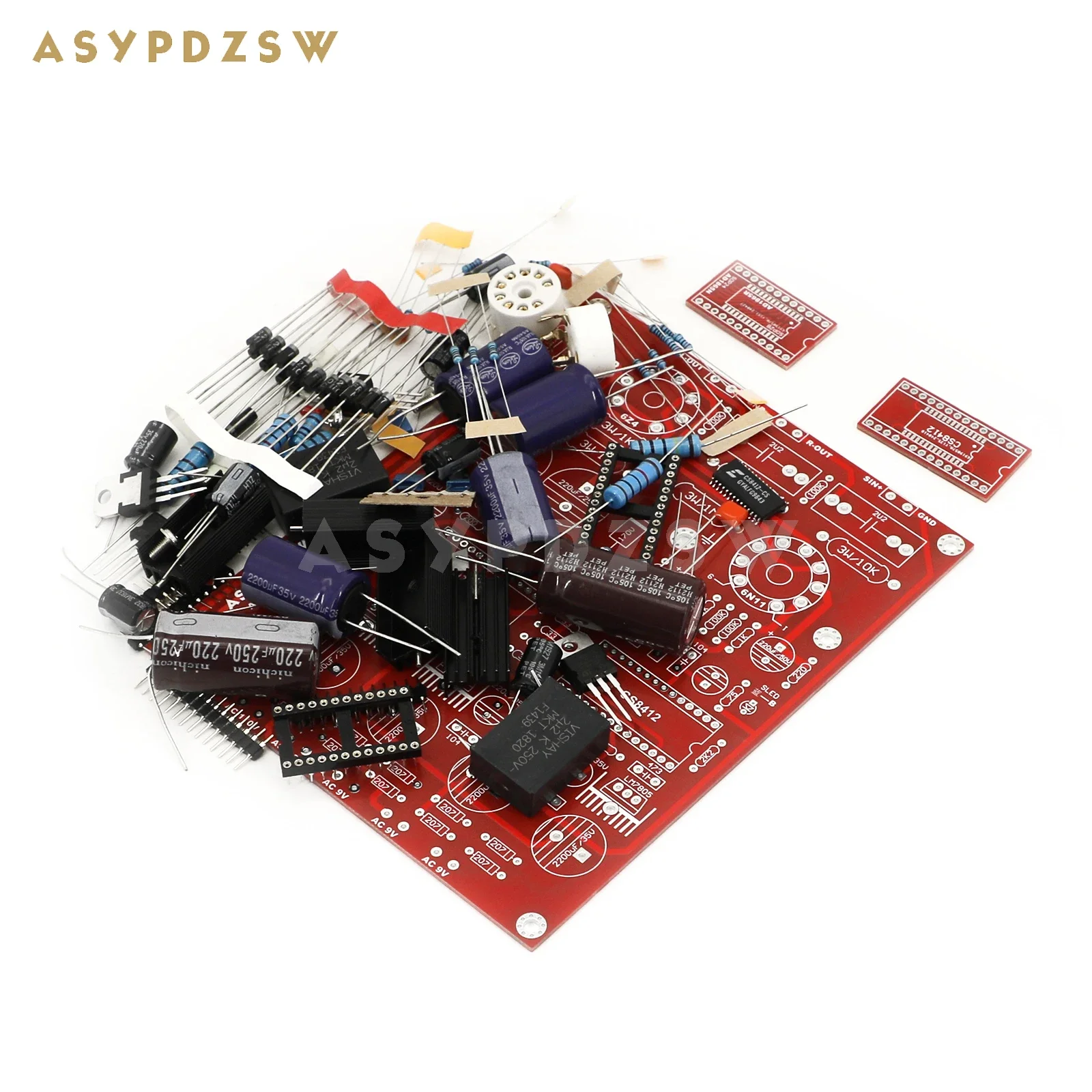 HIFI 6N11 AD1865 Tube R2R NOS AD1865+CS8412 Audio decoder DAC DIY Kit/Finished board (Without AD1865 chip and tube)