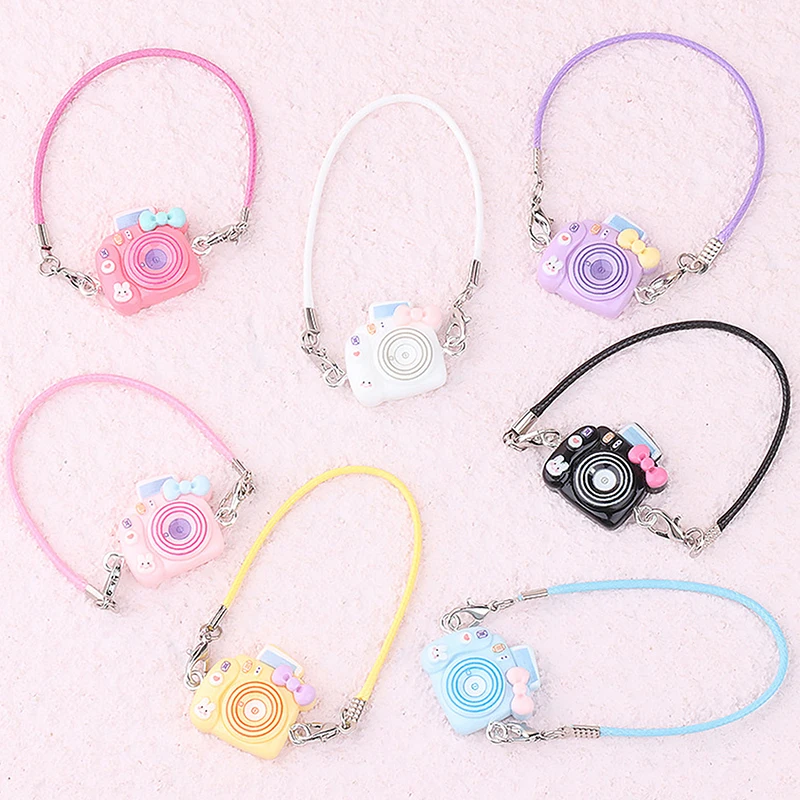 5Pcs Mini Doll Camera Pendant Cute Doll Decor Accessories Cartoon Pendant Dollhouse Camera Decoration Children Toys
