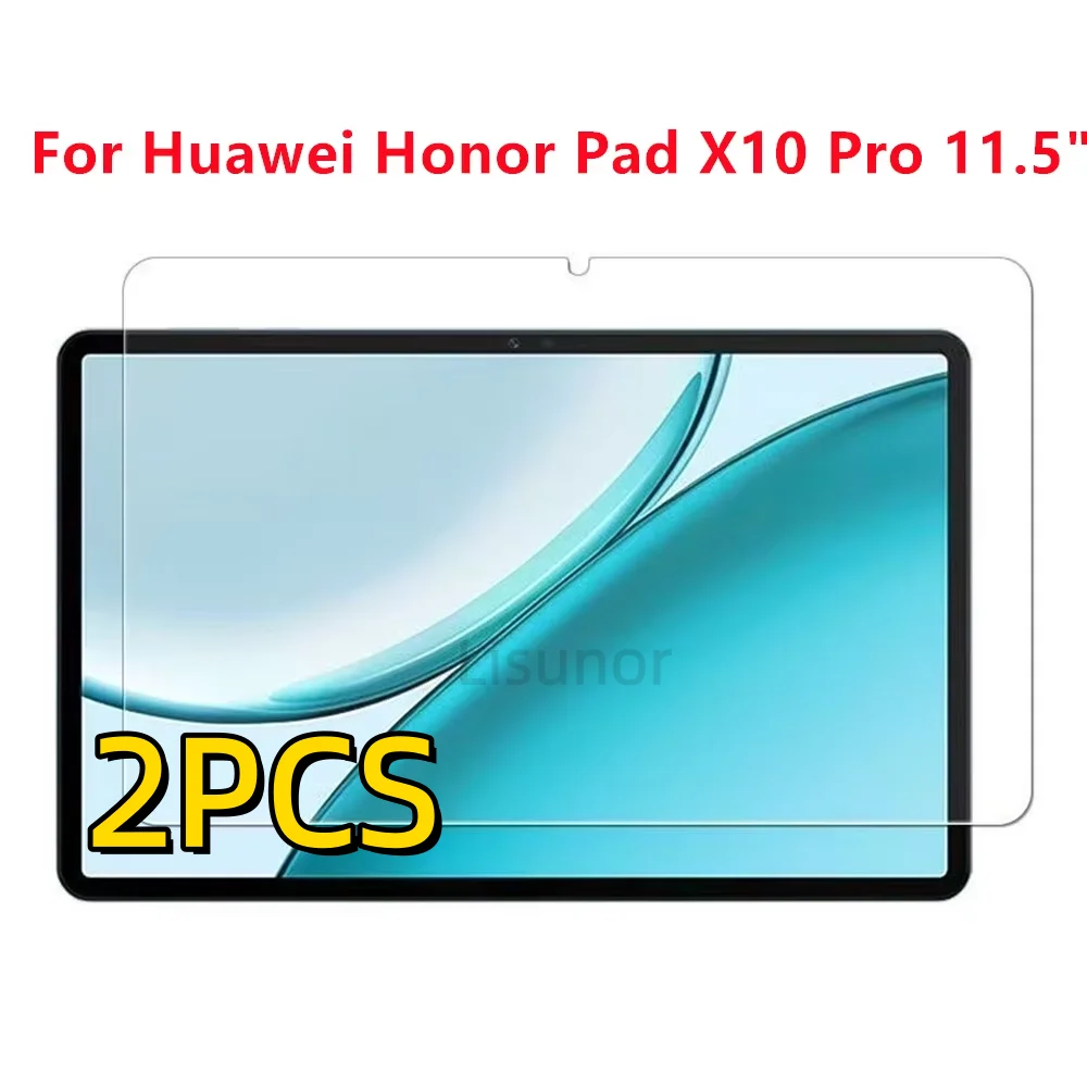 2 PCS 9H Tempered Glass Tablet Screen Protector For Huawei Honor Pad 10 Pro X10 Pro 11.5 Inch Anti Scratch Clear Protective Film