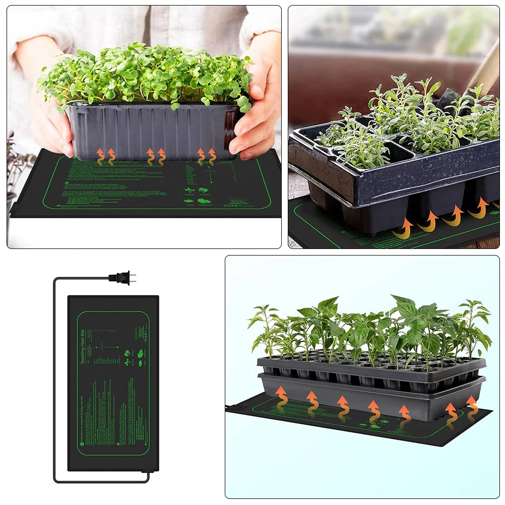 حصيرة تدفئة النباتات وسادة حرارية مقاومة للماء للإنبات حتى توزيع الحرارة صنعة موثوقة الولايات المتحدة التوصيل حصيرة تسخين النبات #4