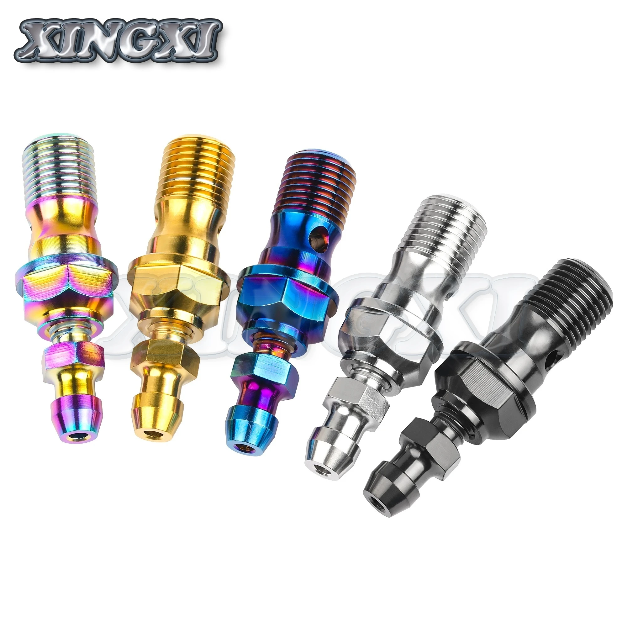 Xingxi Titanium Alloy Bolts Of Motorcycle Brake Caliper Tubing Screw M10x Pitch1.0 /1.25mm  For Ducati