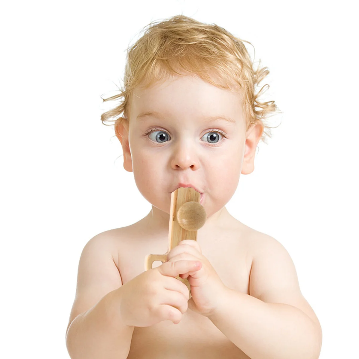 

Baby Teething Wooden Car For Infants Toddlers Sensory Grasping Chewing Development Motor Skill Learning Playtime Gift