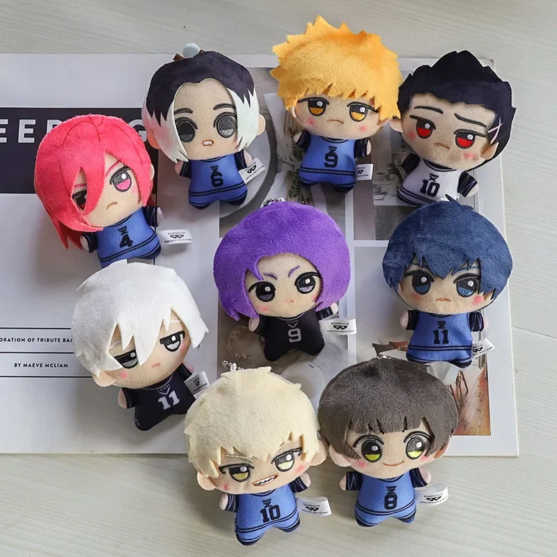 Blues New Locked Plush Pendant KeyChain Yoichi Isagi Nagi Seishiro Mikage Reo Rin Itoshi Itoshi Sae Action Toy Bag Gift