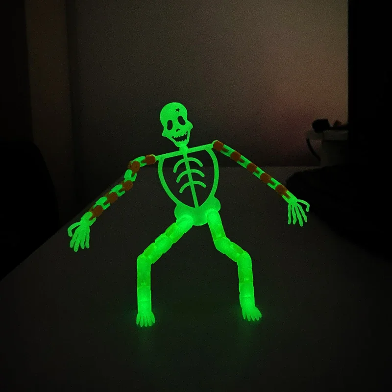 In The Dark Glow Luminous Variety Skeleton Man Toys Novelty Decompression Halloween House Chamber Horror Skeleton Frame