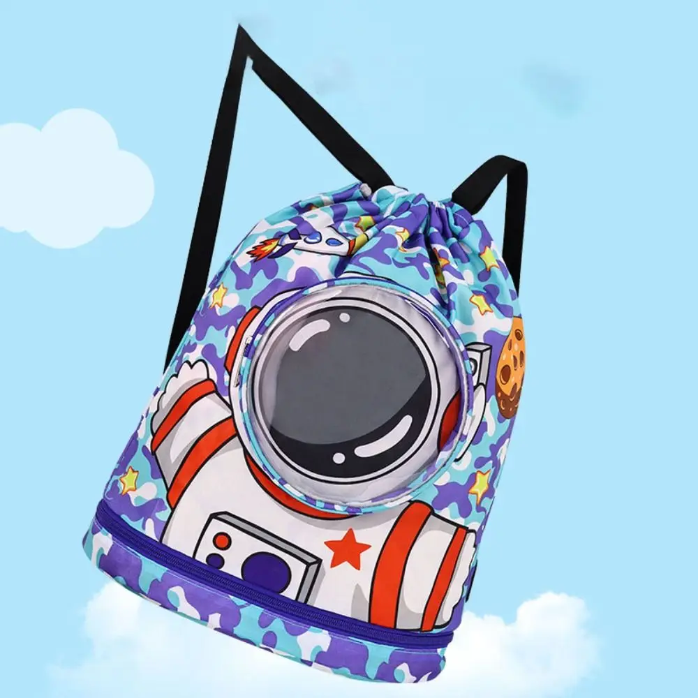 حقيبة سباحة للأطفال ، فصل جاف رطب ، حقيبة تخزين أدوات الزينة المقاومة للماء ، محمولة رياضية ، حقيبة ظهر شاطئ لطيفة للأولاد والبنات