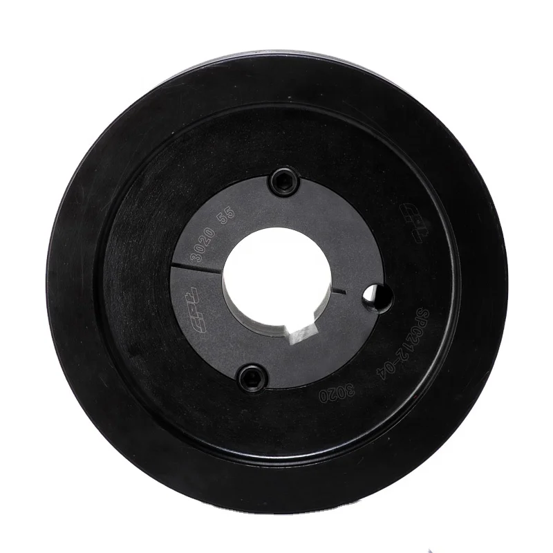 CPT V Belt Pulley SPC200-04-3020, Cast Iron, 209.6 Outside Diameter, Four Grooves with 3020 Taper Bush