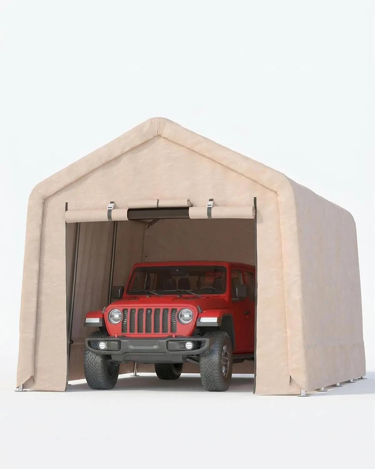 Heavy Duty Portable Garage with Zipper Door, Waterproof Motorcycle Bike Tent for Outdoor Storage, Multipurpose Cover, Customized
