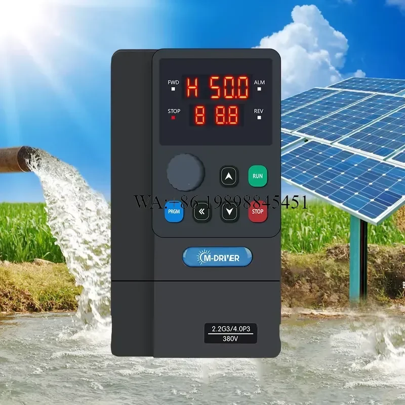 WMWMNU for 220V 380V Solar VFD 3hp 2.2kw Pump Inverter for Farm Irrigation System