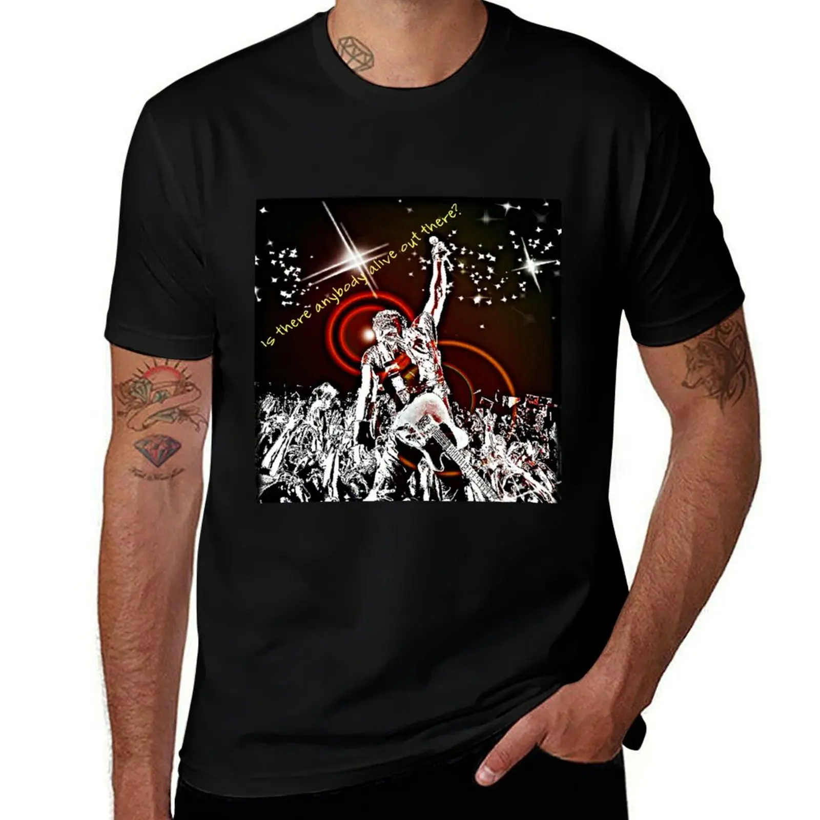 Springsteen Tribute, Is There Anybody Alive Out There? WallsOfFameAust T-Shirt Summer Holiday Casual Tee T-Shirt