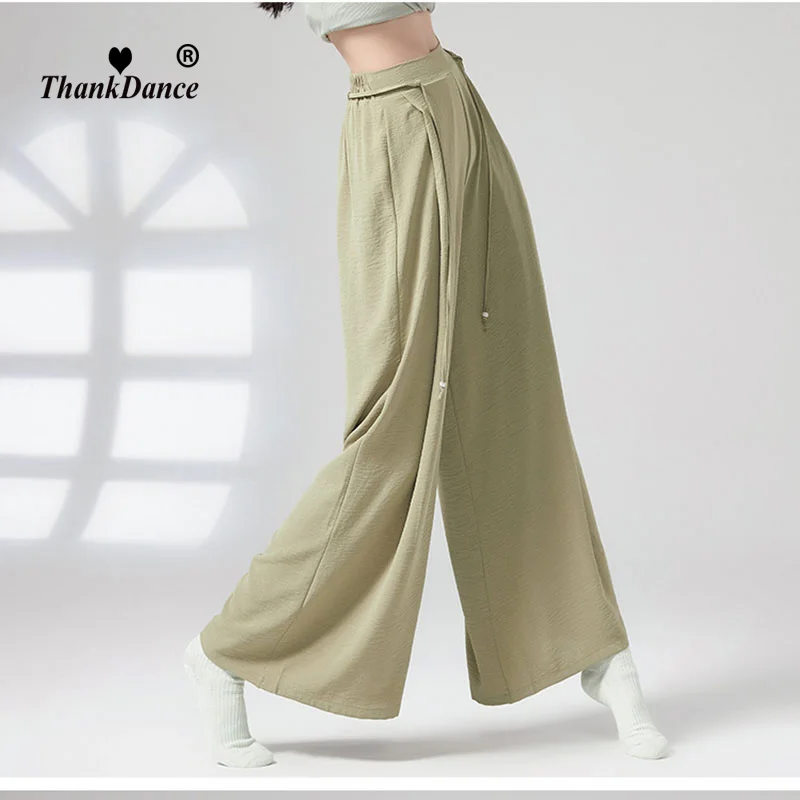 Modern Trousers Latin Dance Pant Women Cha Cha Dance Loose Wide Leg Trousers Practice Clothe Training Ballroom Dancing Costumes