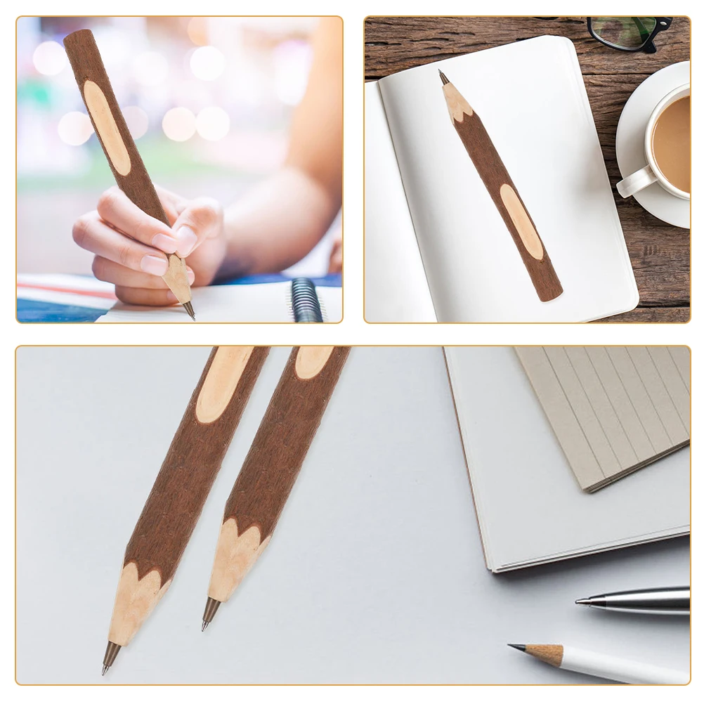 10Pcs Natural Wooden Pencils Branch Pencils Bark Pencils Wooden Tree Rustic Twig Pencils Gift for Preschooler Toddler Stationery