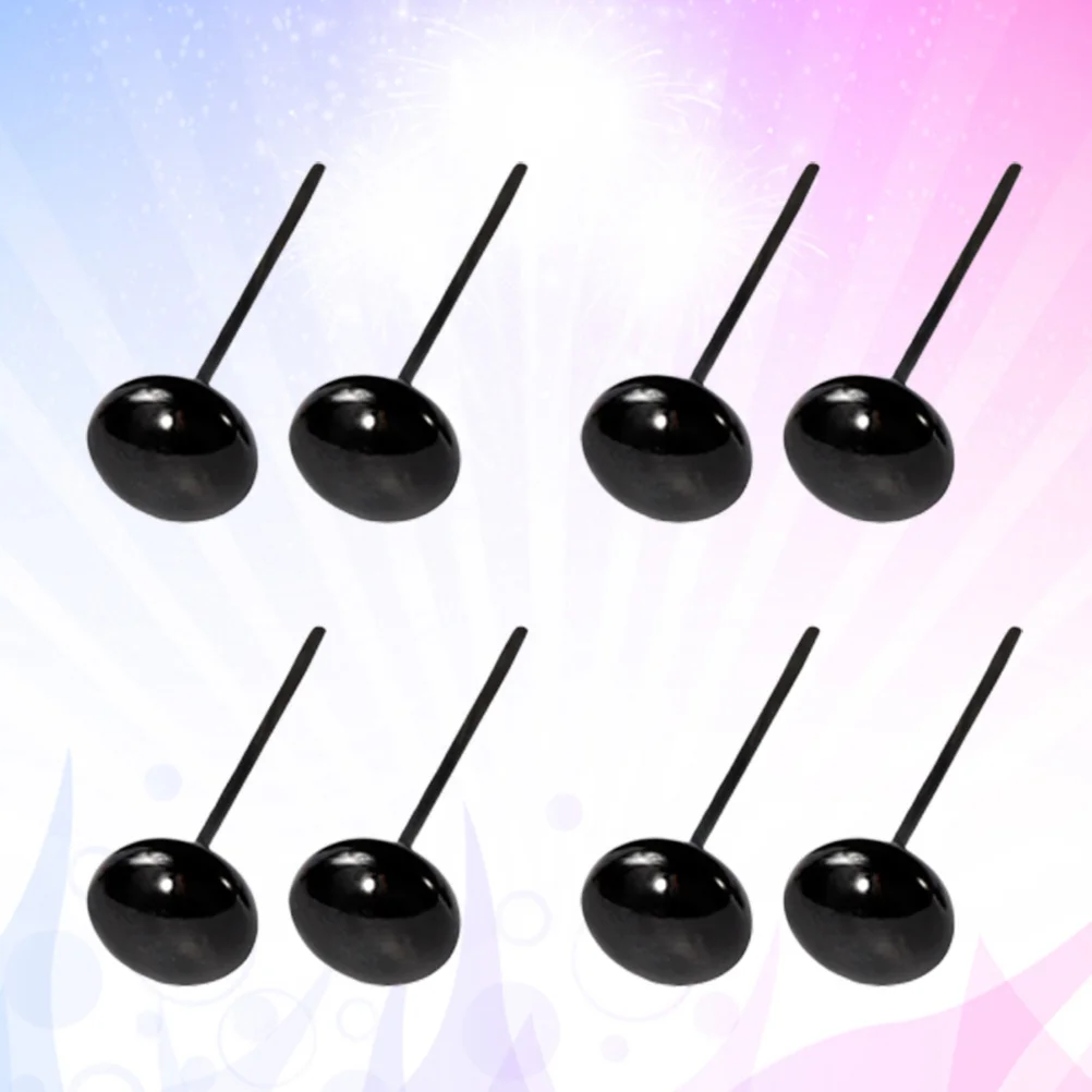 200ペア ブラックセーフティアイズ プレミアム素材 DIYクラフター向け スクラップブッキング ホームデコレーション 教室プロジェクト 4mm