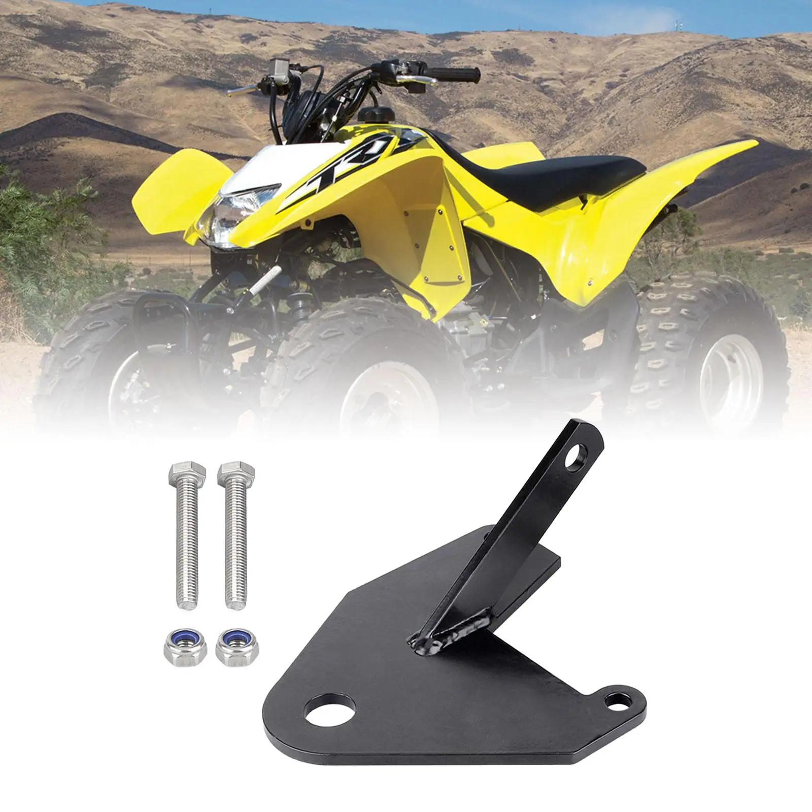 Motorcycle ATV Ball Hitch Powder Coated Iron Receiver Ball Mount Stable Performance for Off Road