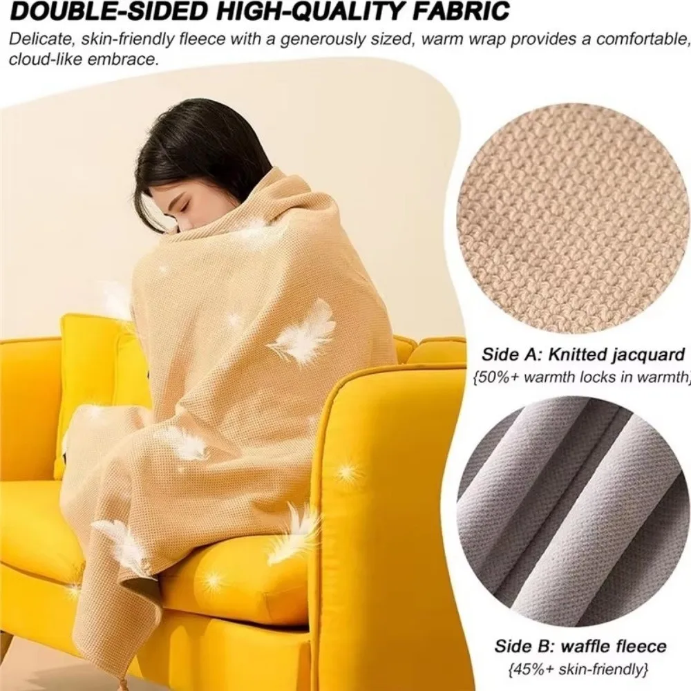 

Outdoor Winter Shawl Blanket Wearable Comfortabe Electric Blanket USB Heating Washable Warm Shawl For Office Camping Home Use