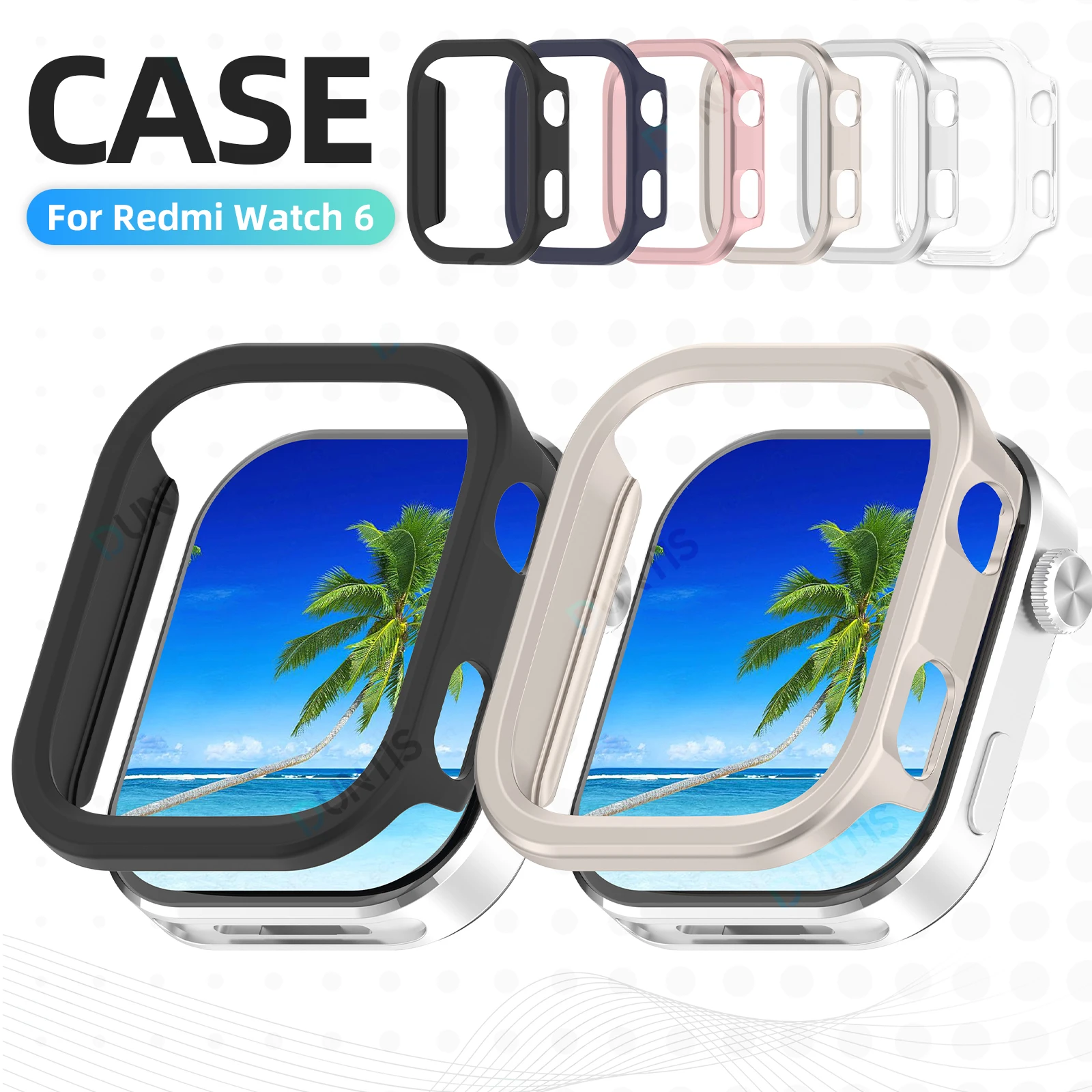 

Hard PC case for xiaomi Redmi Watch 6 Smartwatch Protective Cover Scratch resistant Matte Slim Bumper Shell Accessories