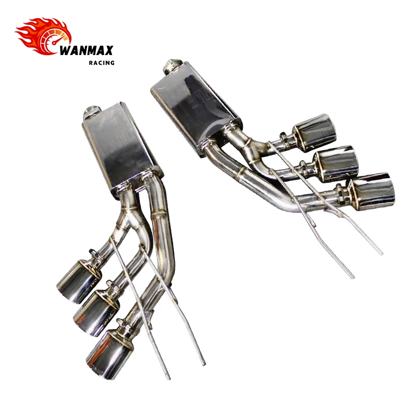 Polish Surface Stainless Steel Sport Racing Catback Exhaust for   2011 W463 G55 M113K Engine V8 5.4