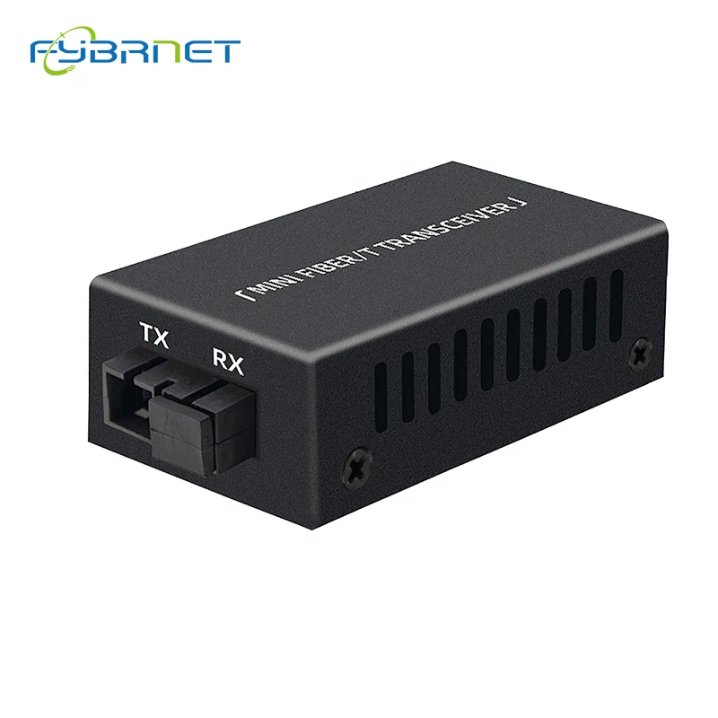 1 Pair Gigabit SC Ethernet Fiber Switch 100/1000M A/B mini Media Converter Rj45  Transceiver 20KM fibra Switch with Power Supply