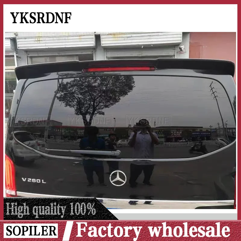 Paint Deflector Spoiler Tail Rear Wings Color Spoiler Roof Tail Rear Wings Cover Lips For Mercedes vito V-class 2016 2017 2018