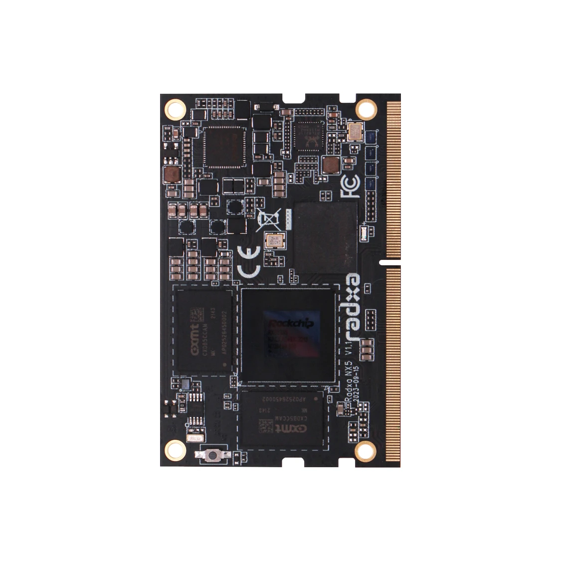 Radxa NX5 RK3588S 8-core CPU Compute Module, 8K HDMI and 260-Pin SODIMM Golden Finger Edge Connector, Single Board Computer