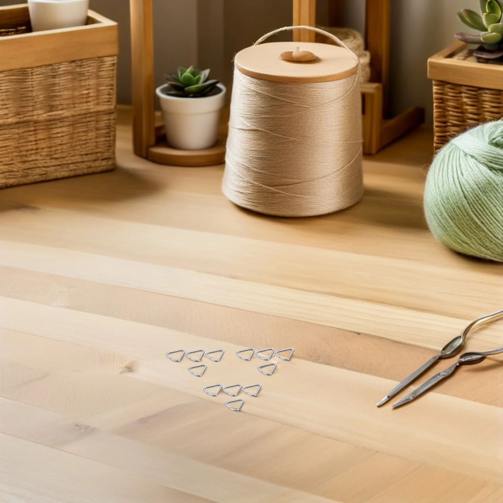 

240 PCS Jewelry Triangular Buckle Accessories Jewellery Connectors Pendant Jump Rings Silver Bracelet Clasps