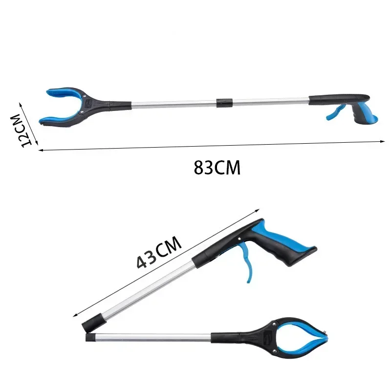 Faltbarer Aluminium-Müllgreifer Robuste Abfallklemme Multifunktionaler Litter Picker für den Außenbereich – Detail 3