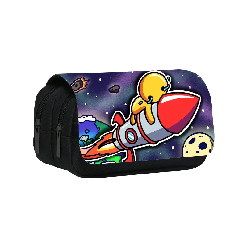 Estojo de lápis de dupla camada, jogo pop, vida oscillante, caixa de papelaria, material de decoração escolar para presente de aniversário primário