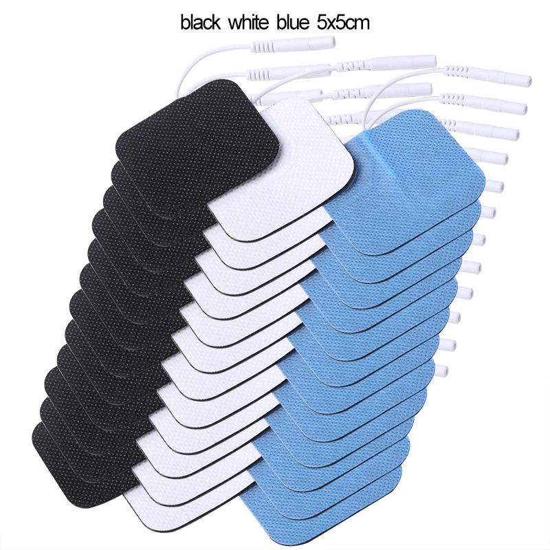 

10/20/50 шт. нетканые физиотерапевтические электроды, подушечки, клейкий гель, сменная нашивка, ткань для Tens Unit, EMS, стимулятор мышц