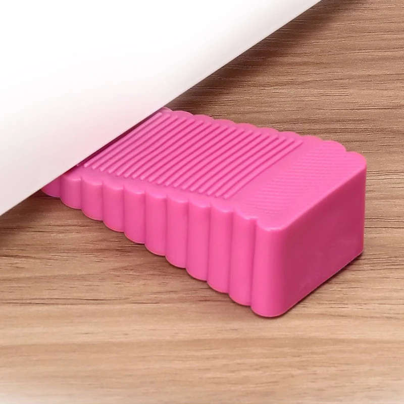 ゴム製ドアプラグ非穴あきクリエイティブプラスチックドアシーム衝突防止ドアブロックドアトップシリコンドアハンドルドアブロッカー