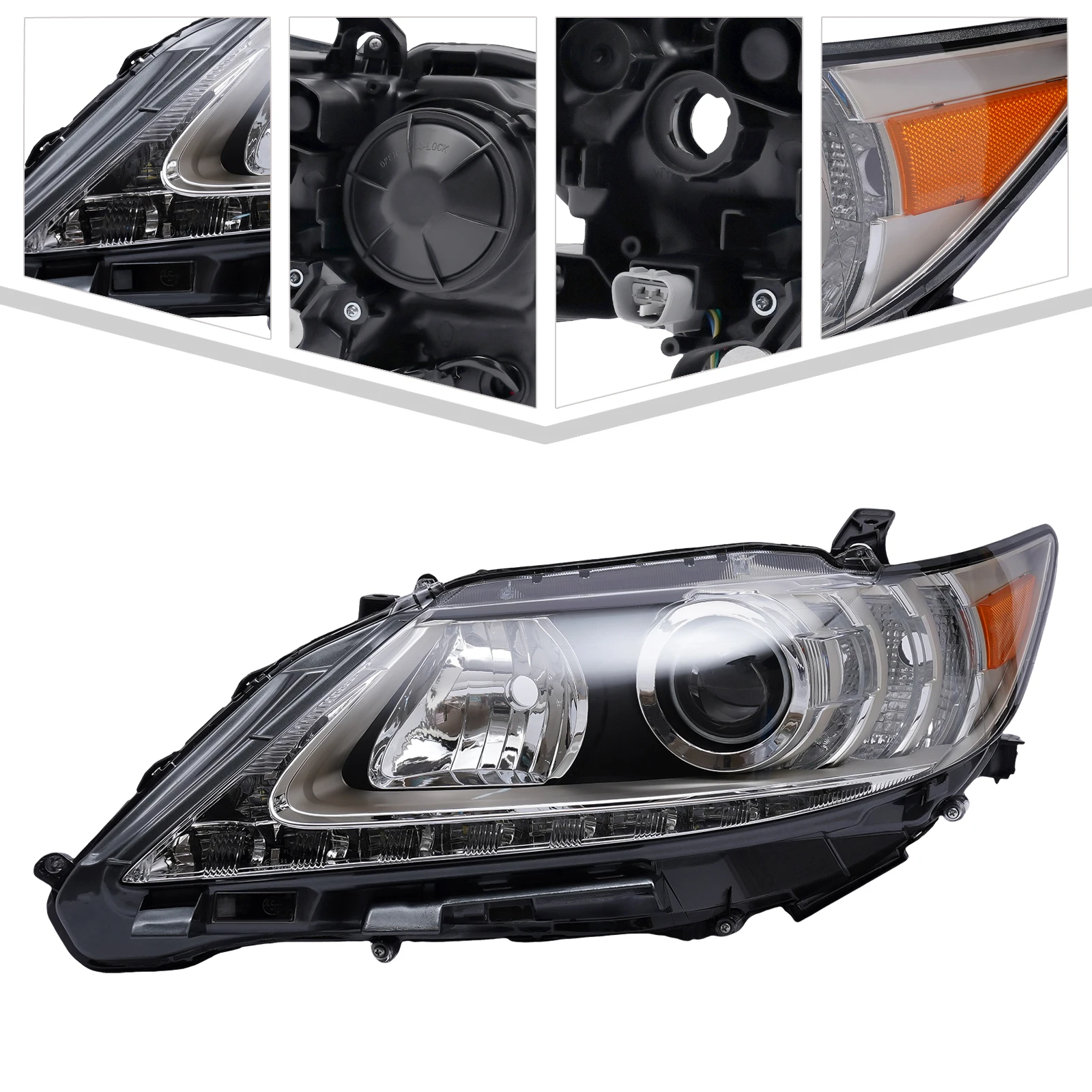 

【Left or Right】 Side Xenon HID LED Headlight Headlamp For Lexus ES350 ES300h 2013 2014 2015