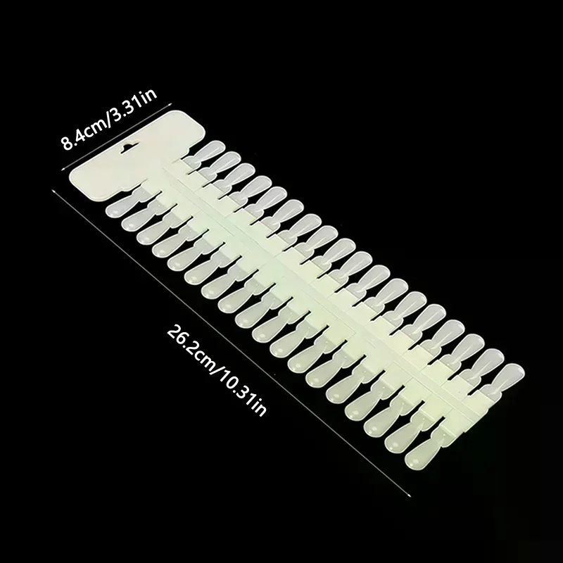 36 stücke Natürliche/Klar Farbe Karte Abnehmbare Nail art Display Falsche Nagel Tipps Rack Teardrop Design Maniküre Gel polnischen Praxis Werkzeug