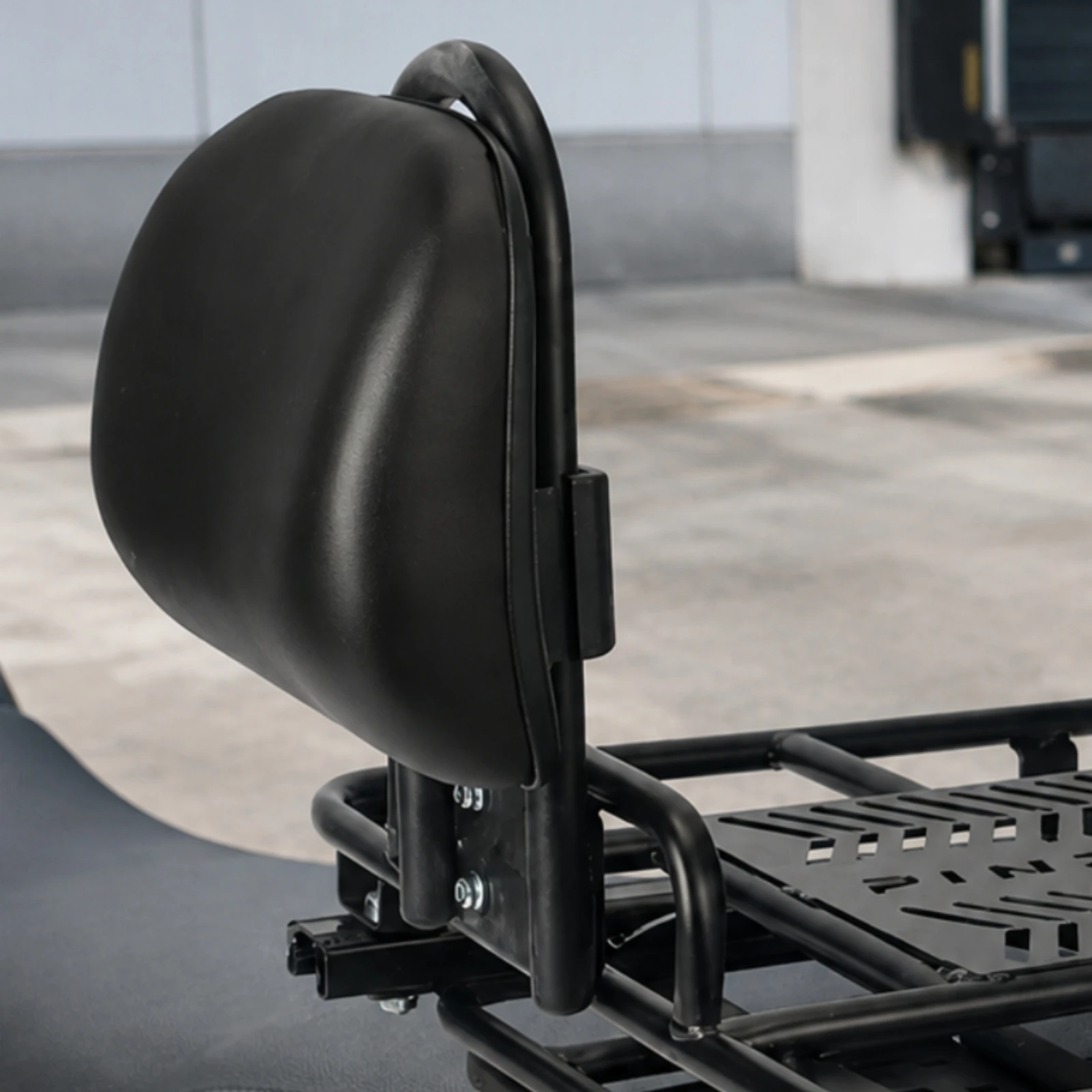 Adjustable Rear Cargo Rack with Backrest Ergonomic Sliding Rail Rear Rack Cargo Support Bracket Scratch-Resistant Slim