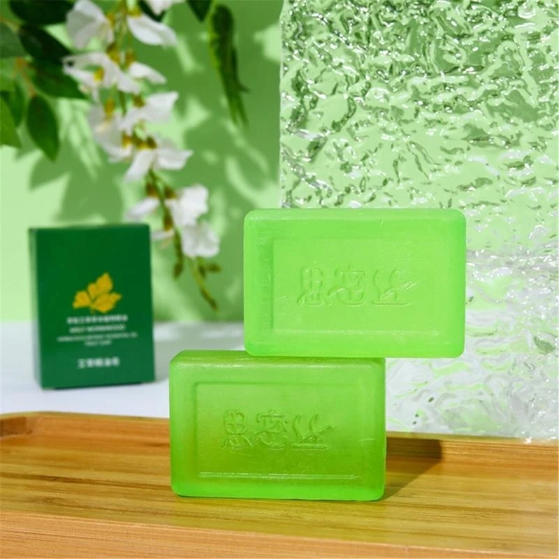 

Handmade Mugwort Soap Bar Mugwort Essential Oil Soap Cleansing & Exfoliating Body Soap Moisturizing Body Cleanser Gift