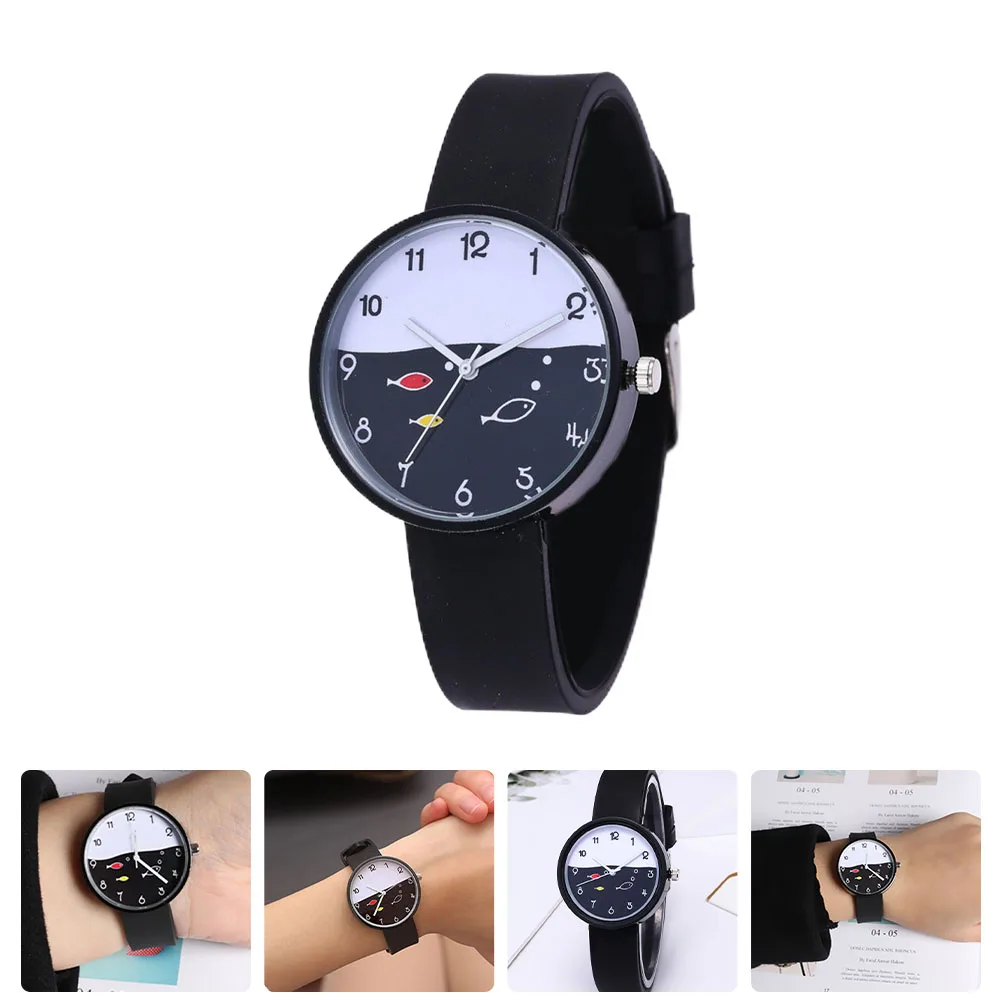 

Lovely Teenager Quartz Watch Simple Casual Girls Student Watch Decor Soft Comfortable Precise Time Keeping