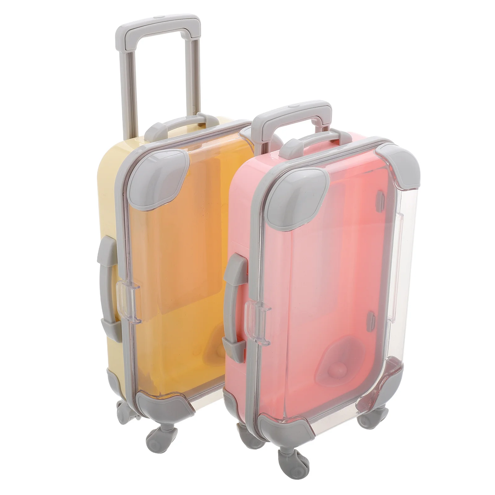 

2pcs Eyelash Box Empty Storage Suitcase False Lashes Plastic Container Travel Organizer Mini Makeup Accessories Case