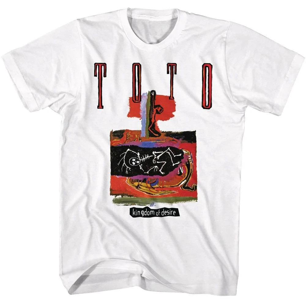 Toto Kingdom Of Desire White T-Shirt Summer Men's and Women's Loose and Breathable T-shirt Top