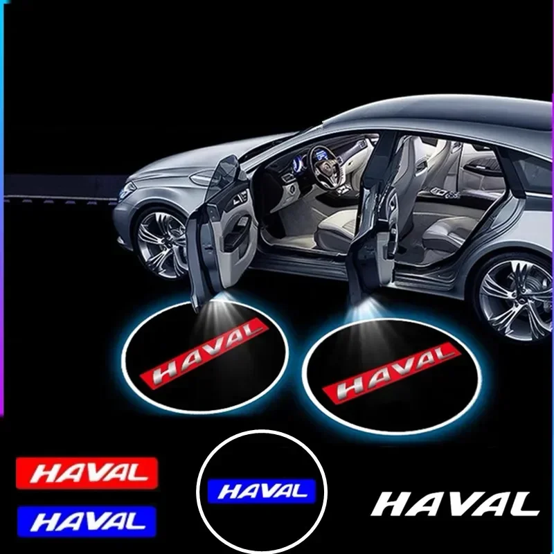 

2PCS For Great Wall Haval Dargo H6 H2 H5 H7 H8 H9 F7 Jolion M4 Car Door Welcome Lights Laser Projector Logo Wireless Sensing