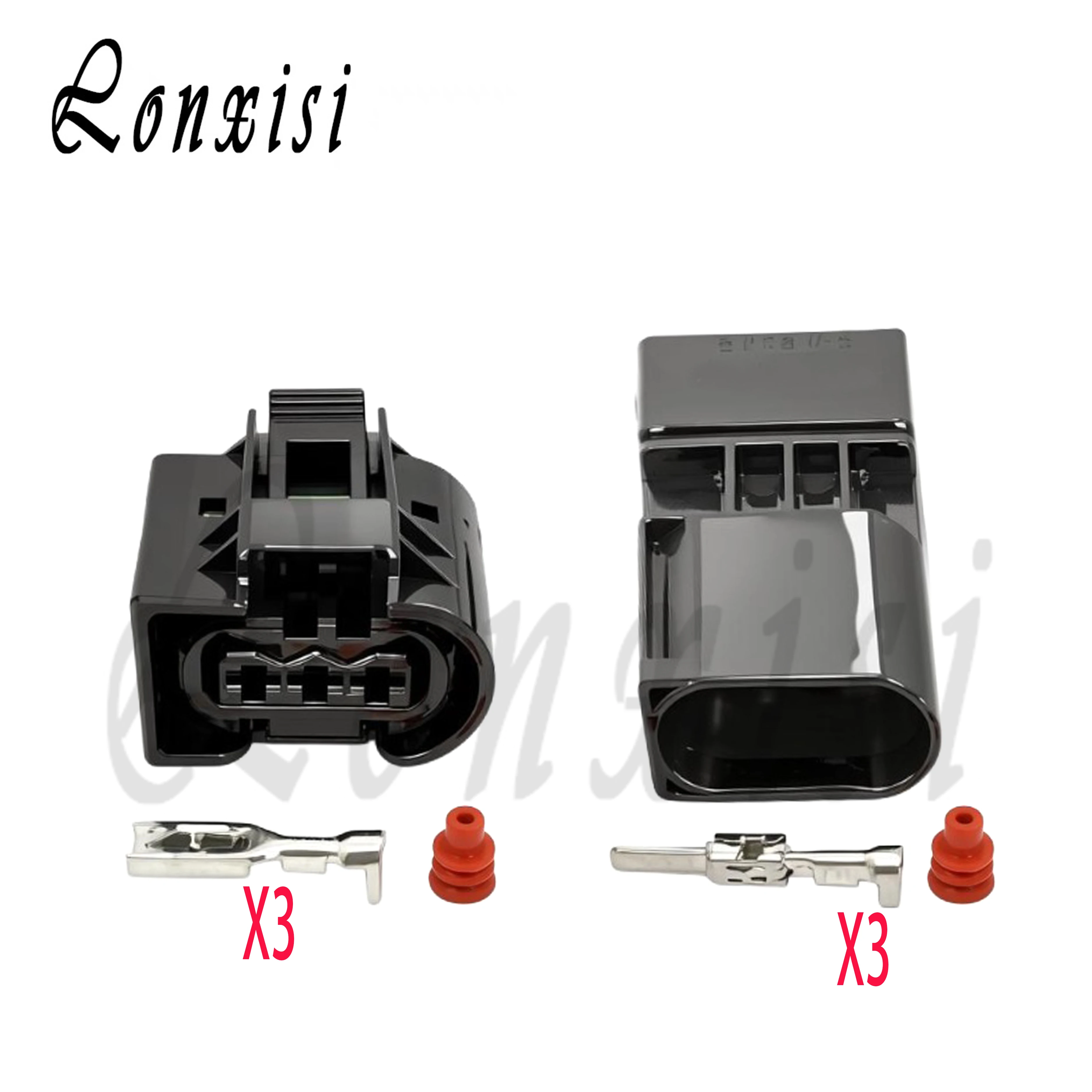 

3 Pin 1-968433-2 1-968408-2 Auto Harness Connector 22140492050 09441311 50290970 Car ABS Sensor Plug For Benz BMW