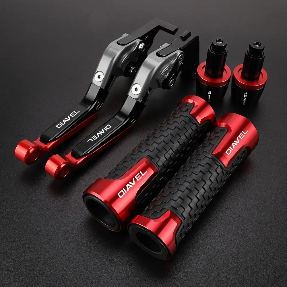

Motorcycle For DUCATI Diavel 2011-2016 2015 2014 2013 2012 CNC Brake Clutch Levers FIT D iavel Adjustable Handle Bar Grips 2016