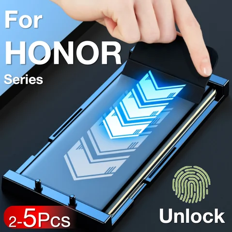 2-5Pcs For HONOR 200 100 90 80 70 60 50 PRO Magic 7 6 5 Pro 4 3 Screen Protector With Install Kit ,Not Tempered Glass