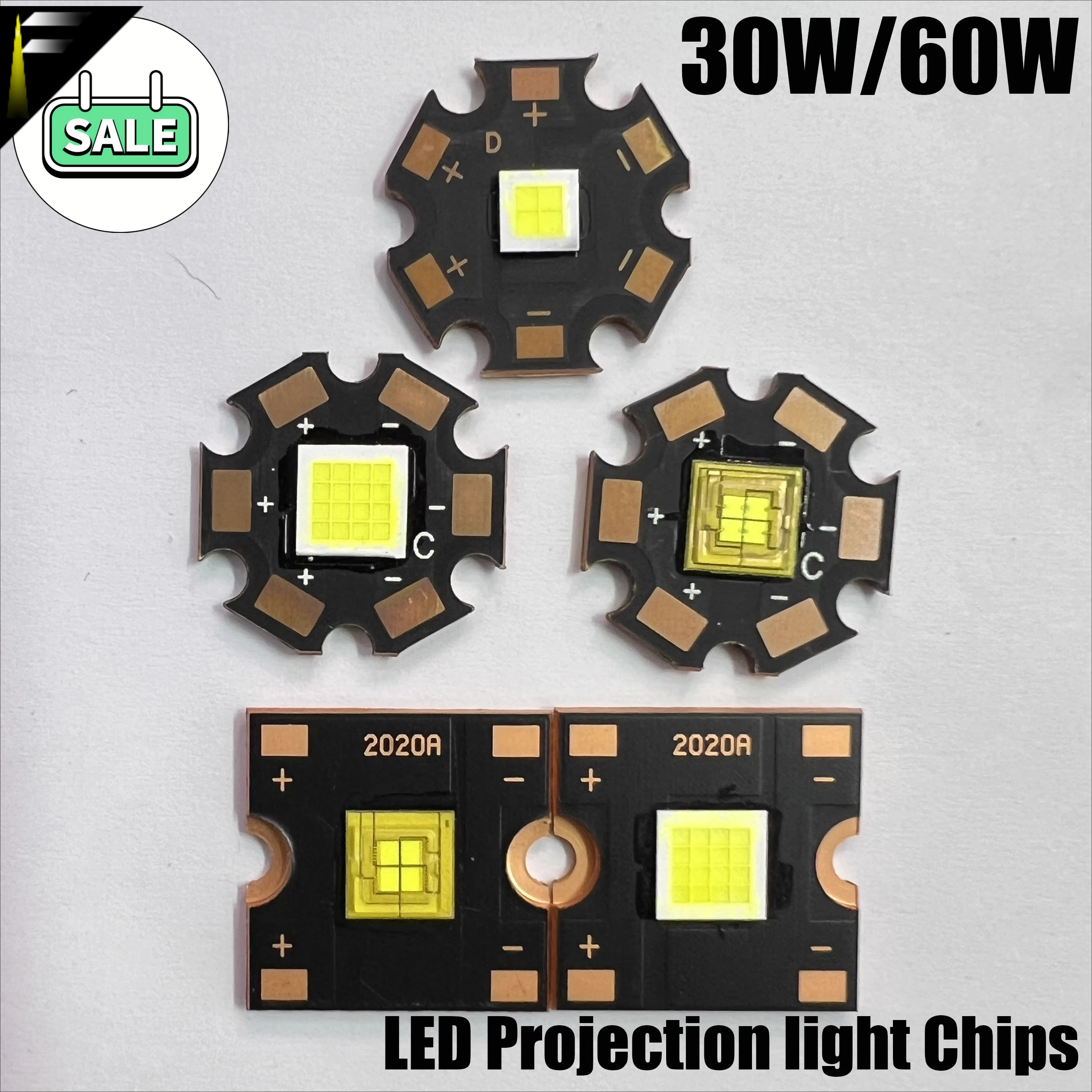 

30W60W White 12V Strong Light Wick Led Lamp Bead Advertising Projection Lamp Bead High Power OSR Light Source