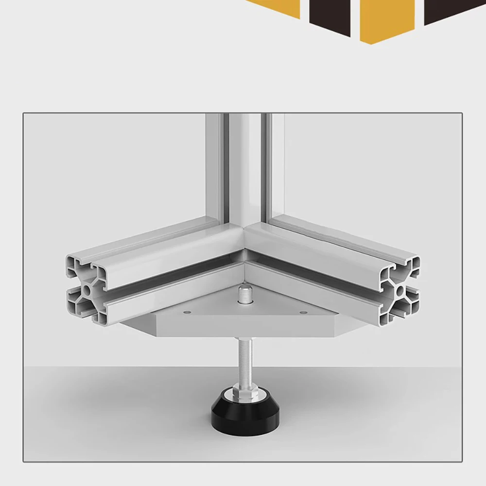 1Pcs 10 Holes Joint Board Plate 180 Degree Corner Angle Bracket Connection Joint Strip for 2020 3030 4040 Aluminum Alloy Profile
