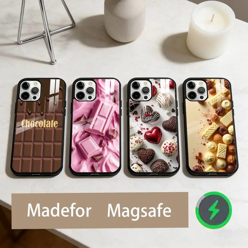 

C-Chocolate Phone Case For iPhone17,16,15,14,13,12,11 Plus,Pro Max Magnetic For Magsafe Wireless Charging