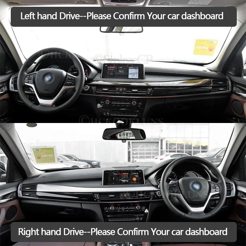 Dash Board Sunshade Anti-UV Carpet for BMW X6 F16 2015 2016 2017 2018 2019 New Dashboard Cover Protective Pad Car Accessories
