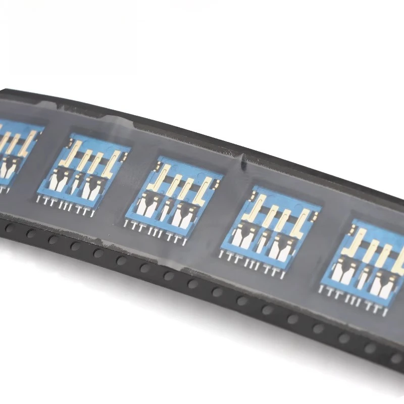 USB2.0/3.0 التصحيح ذكر موصل الأسود والأزرق الغراء USB نوع A ذكر النحاس نهاية مطلية بالذهب حماية البيئة