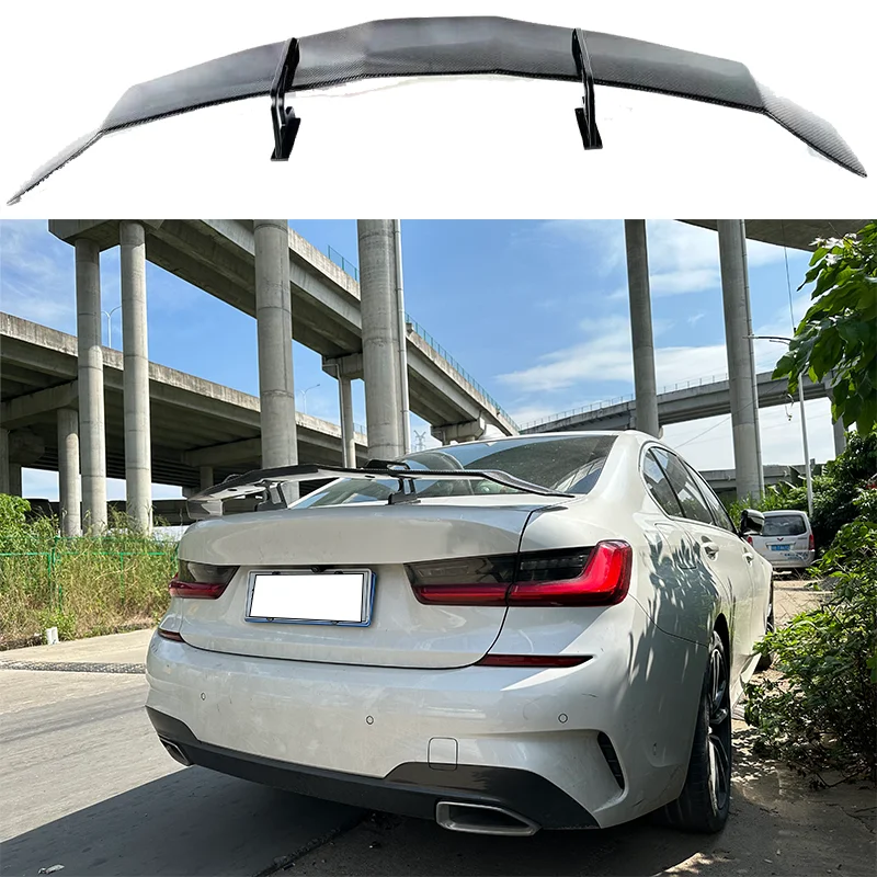 

Car Spoiler For BMW 3 Series G20 G28/G80 M3 Hollow Out Style Real Carbon Fiber Material Rear Spoiler Trunk wing 2020-2024