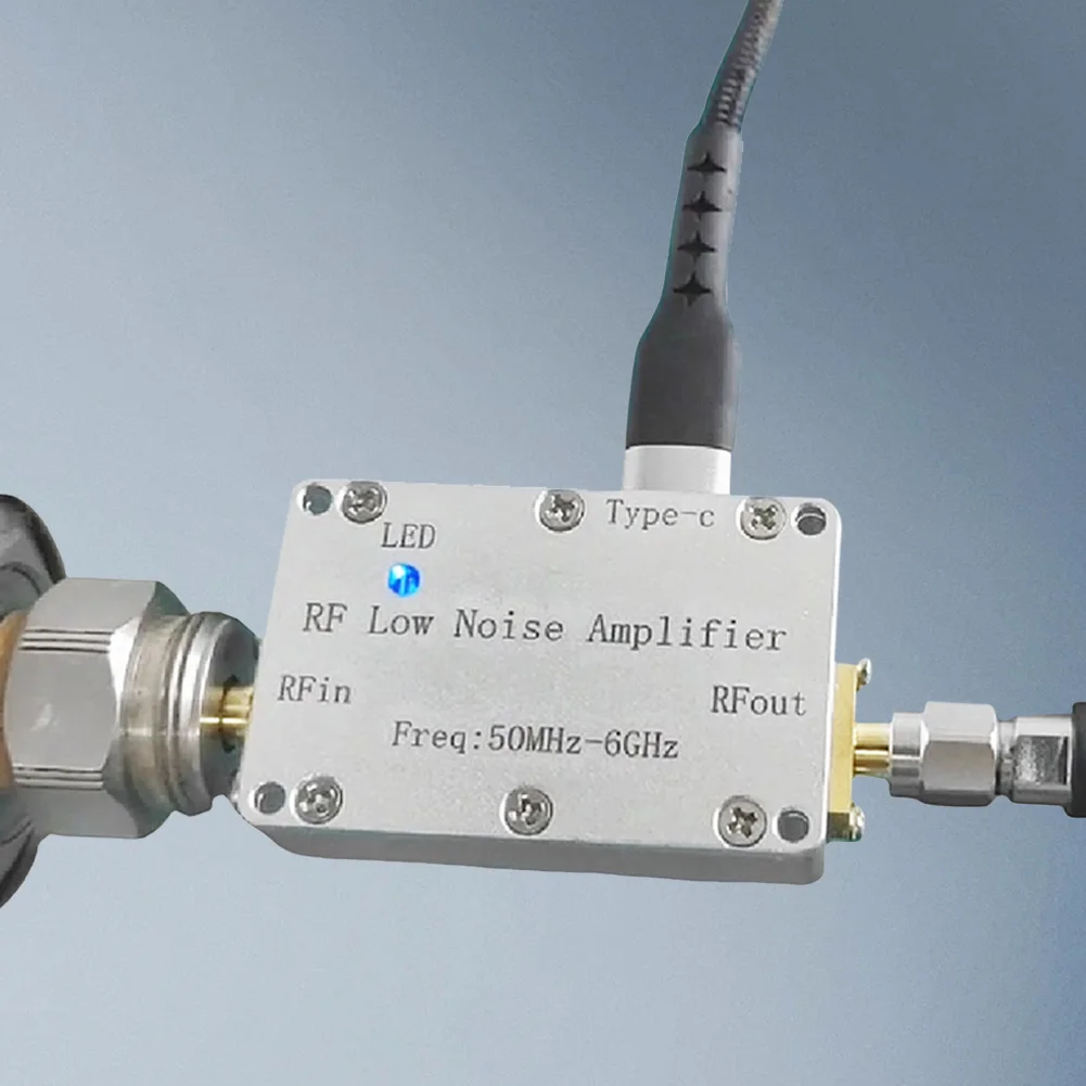 50Mhz-6Ghz LNA High Flatness Receiver Amplifier with SMA 20dB 30dB Gain RF Drive Signal Receiver for Drone Image Transmission