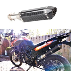 BMW F650GS F700GS F800GS F800R F800GT 2009-2016 년 용 중간 링크 파이프의 범용 오토바이 배기 링크 파이프 슬립
