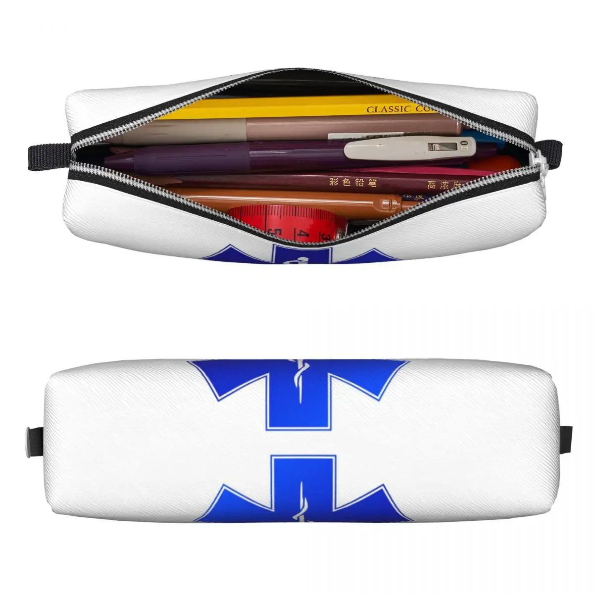 EMS EMT المسعف نجمة الحياة الجوارب والمزيد من مقلمة أكياس القلم سعة كبيرة صندوق القلم لصبي فتاة قلم رصاص الحقيبة حقيبة مستحضرات التجميل #2