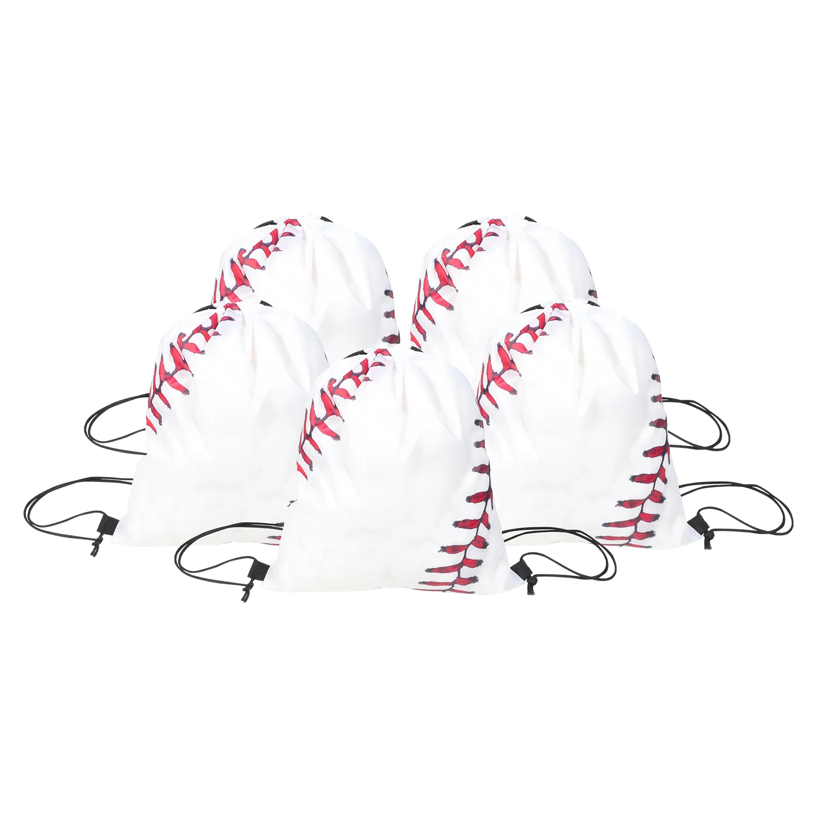

5 Pcs Baseball Drawstring Bag Bags Sports Men's Basketball Gift Backpack